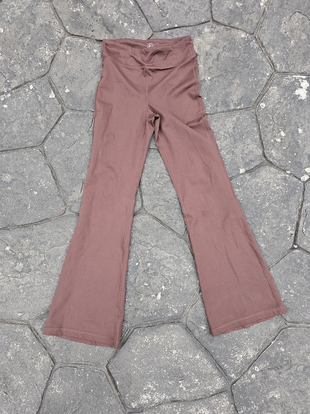 90 Degree Girls Brown Flared Leggings